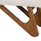 Baxton Studio Rika Japandi Cream Boucle Fabric and Walnut Brown Finished Wood Bench 228-12922-ZORO - alternate 5